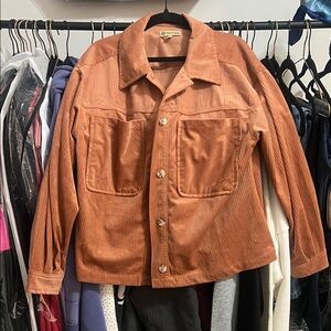 Democracy Rust Corduroy Shirt Jacket